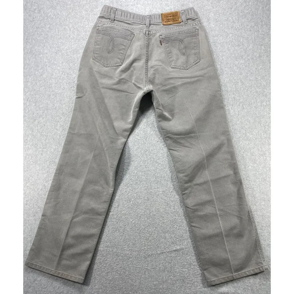 Vintage‎ Levi's Jeans Mens 30x30 Gray Straight Leg Distressed Faded Denim Preppy